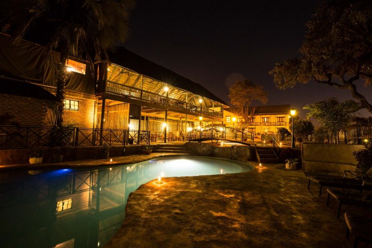 Indulge in a swim out in the Delta, at our luxury lodge